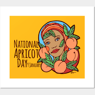 National Apricot Day 9 January Posters and Art